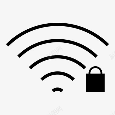 wifi密码互联网密码锁定网络图标图标
