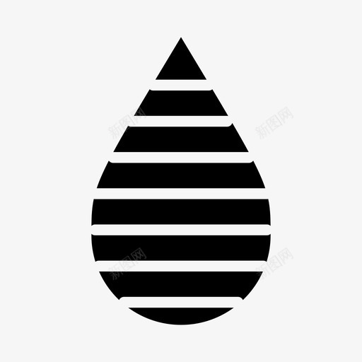 有衬里的水滴液体水分图标svg_新图网 https://ixintu.com 有衬里的水滴 水 水分 水滴 液体 湿的
