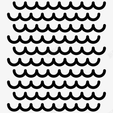 海浪假日海洋图标图标