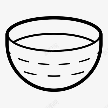汤碗食物厨房图标图标