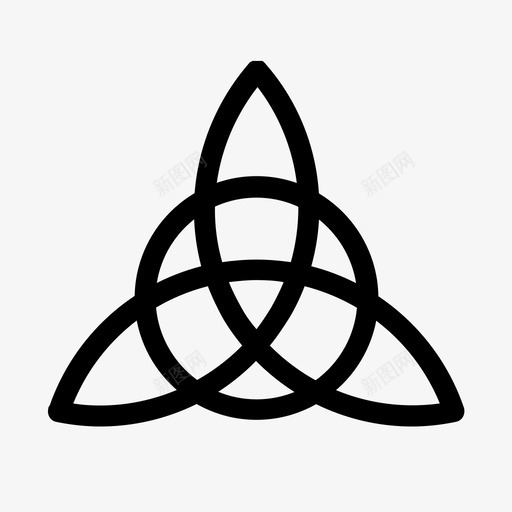 三柱护身符象征图标svg_新图网 https://ixintu.com 三 三柱 三角形 意义 护身符 象征