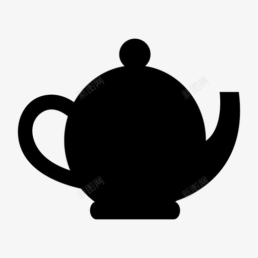 茶壶饮料食品和饮料图标svg_新图网 https://ixintu.com 茶壶 食品和饮料 饮料