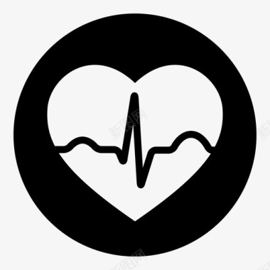 心电图心脏心率图标图标