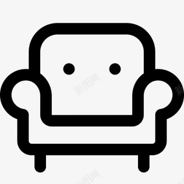 椅子扶手椅沙发图标图标