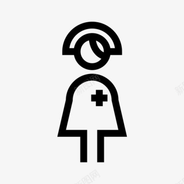护士女护士医院图标图标