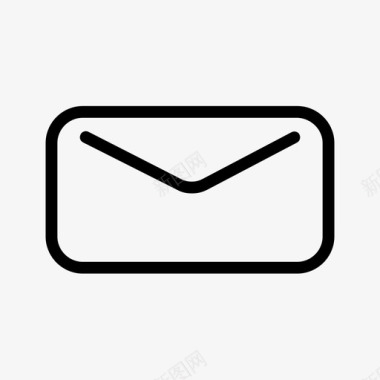 封闭式信封电子邮件信件图标图标
