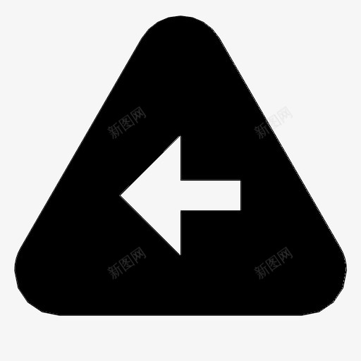 左三角形箭头符号图标svg_新图网 https://ixintu.com 左三角形 符号 箭头 警告
