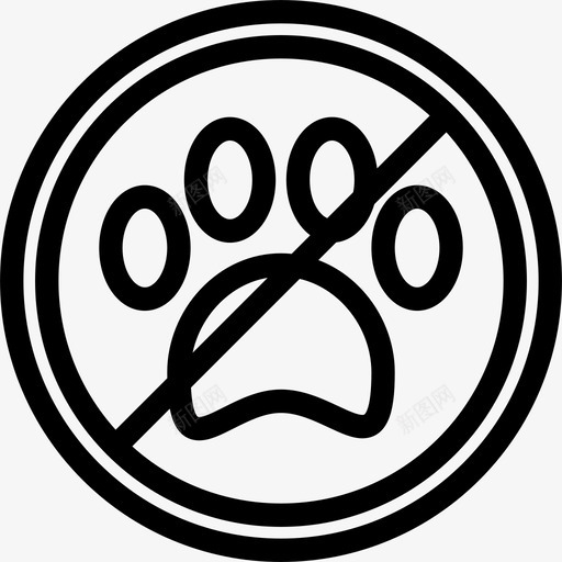 没有宠物动物宠物商店图标svg_新图网 https://ixintu.com 动物 宠物商店 宠物概述 没有宠物