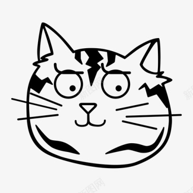 无聊动物猫图标图标