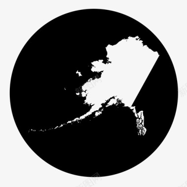 阿拉斯加美洲国家图标图标