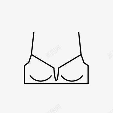 插入式胸罩性感图标图标