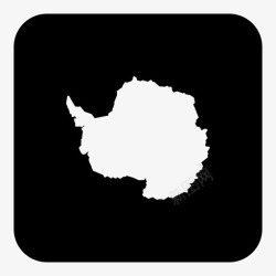南极大陆南极洲大陆位置图标高清图片