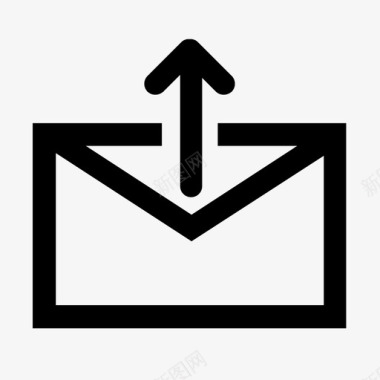 上载电子邮件电子邮件办公套件图标图标