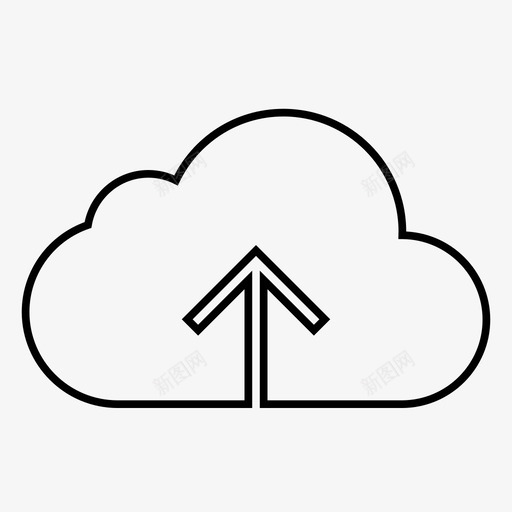 云上传到云上传到云图标svg_新图网 https://ixintu.com 上传到云 云上传 到云