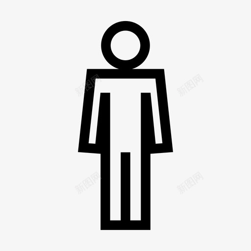 男人独自一人衣服图标svg_新图网 https://ixintu.com 厕所 洗手间 独自一人 男人 衣服 衣服轮廓1