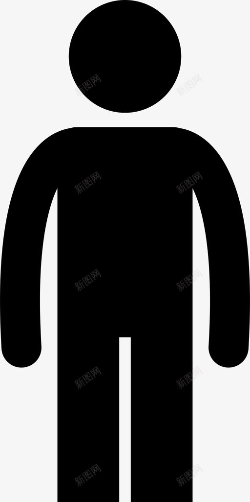 正常大小的男人基本的身体的图标svg_新图网 https://ixintu.com 人 基本的 普通的 标准的 正常大小的男人 男人的身体尺寸 身体的