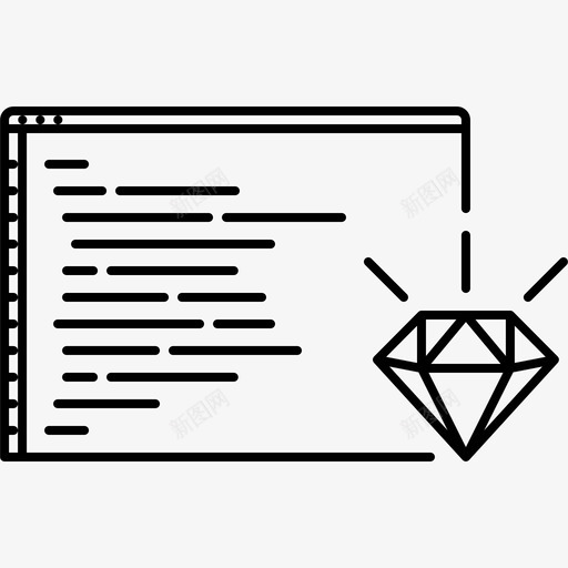 干净的代码界面程序图标svg_新图网 https://ixintu.com 干净的代码 界面 界面大纲新 程序 网站 软件