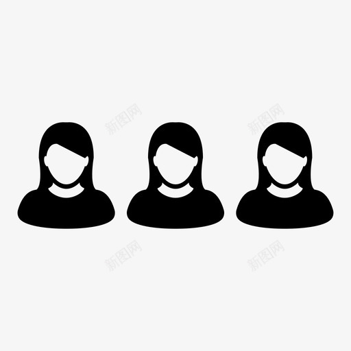团队领导者人员图标svg_新图网 https://ixintu.com 人员 合作伙伴 团队 团队合作 女性 用户向量图标 领导者