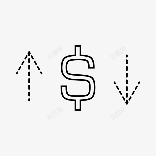货币通货膨胀现金金融图标svg_新图网 https://ixintu.com 现金 货币通货膨胀 金融