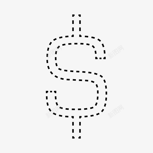 美元符号现金金融图标svg_新图网 https://ixintu.com 现金 美元符号 货币 金融