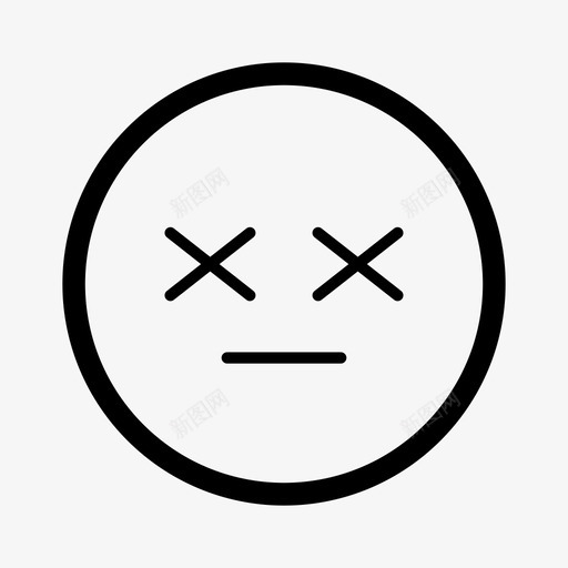 累了死了表情符号图标svg_新图网 https://ixintu.com 死了 笑脸 累了 表情符号 表情符号ver01