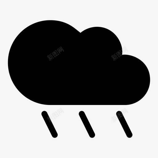 下雨预报天空图标svg_新图网 https://ixintu.com mnml20 下雨 天气 天空 潮湿 预报