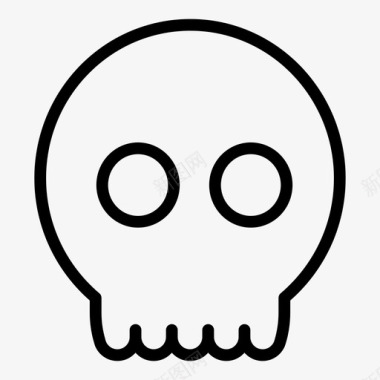 骷髅危险死亡图标图标