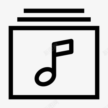 音乐收藏专辑音乐文件夹图标图标