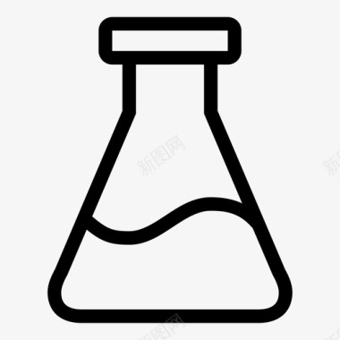 锥形烧瓶化学制品锥形瓶图标图标