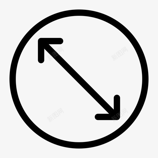 圆直径图标svg_新图网 https://ixintu.com 圆直径