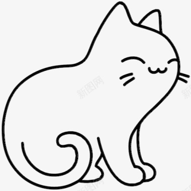 猫宠物咕噜图标图标