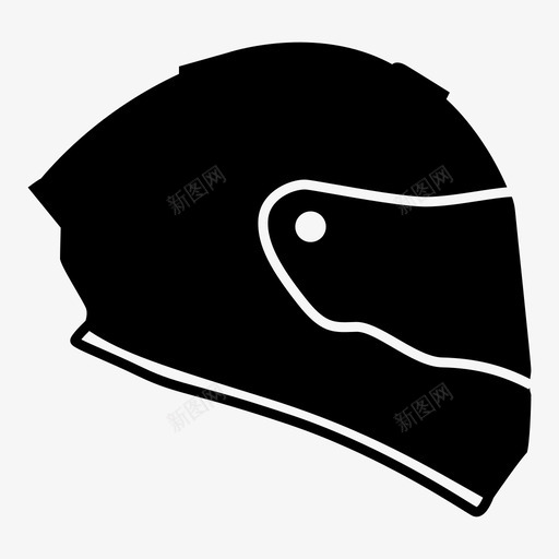 摩托车头盔防护赛车头盔图标svg_新图网 https://ixintu.com 安全帽 摩托车头盔 赛车头盔 防护