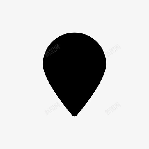 定位销gps地图图标svg_新图网 https://ixintu.com gps 地图 定位销 标准图标设置为黑色