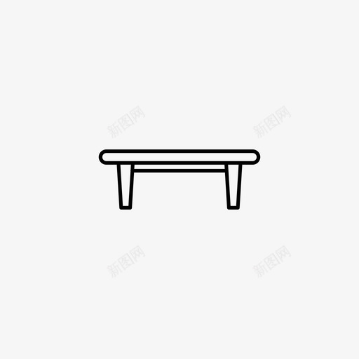 咖啡桌低矮复古图标svg_新图网 https://ixintu.com 低矮 咖啡桌 复古 斯堪的纳维亚 终极复古家具系列 边桌