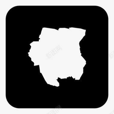 苏里南国家位置图标图标