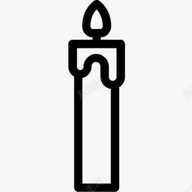 蜡烛火焰光图标图标