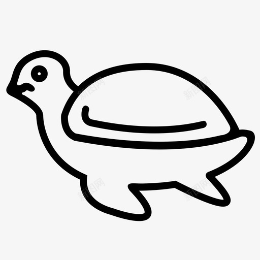 乌龟动物海图标svg_新图网 https://ixintu.com 乌龟 动物 海