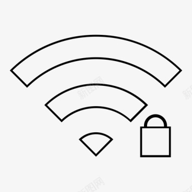 wifi网络密码密码保护图标图标