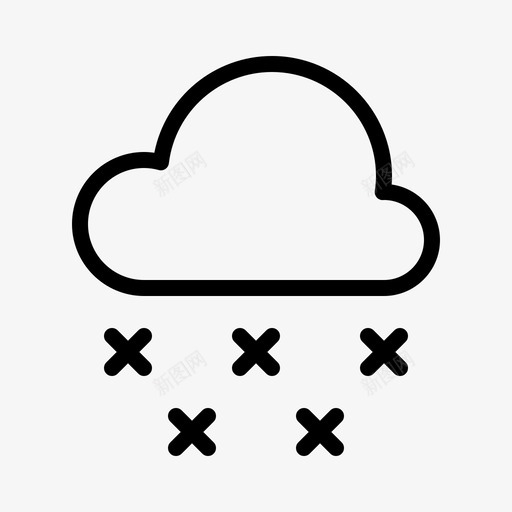 雪圣诞节寒冷图标svg_新图网 https://ixintu.com 冬天 圣诞节 季节 寒冷 雪 霜冻