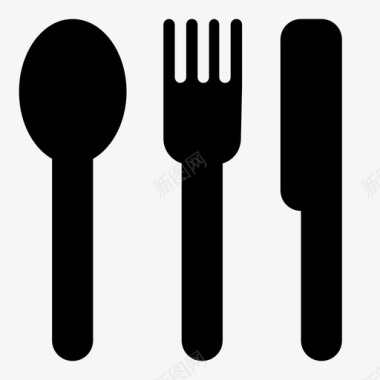 匙叉刀餐具餐饮图标图标