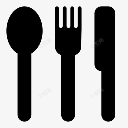 匙叉刀餐具餐饮图标svg_新图网 https://ixintu.com 匙叉刀 桌子 茶咖啡 餐具 餐厅 餐饮