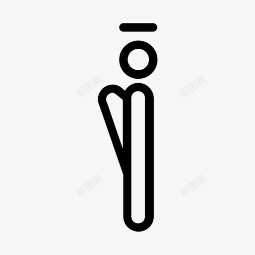 天使善良光环图标svg_新图网 https://ixintu.com 人物形象 光环 善良 圣人 天使 天堂