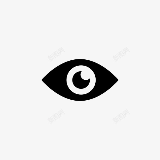 眼睛看着看得更多图标svg_新图网 https://ixintu.com 想象 看到 看得更多 看着 眼睛
