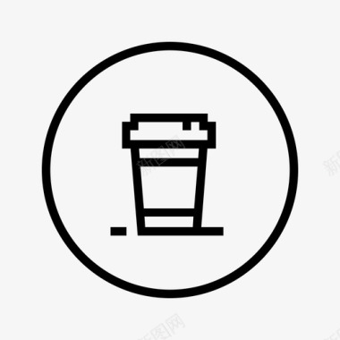咖啡杯一次性咖啡杯星巴克图标图标