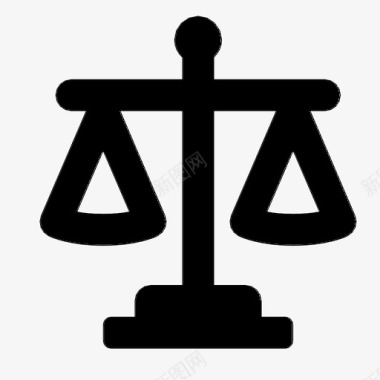公正平衡法院图标图标