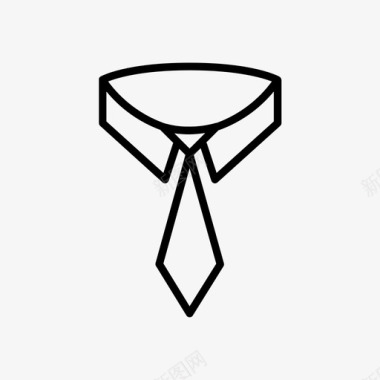 领带衣服领子图标图标