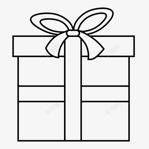 礼物圣诞节包装图标svg_新图网 https://ixintu.com 包装 圣诞节 礼物