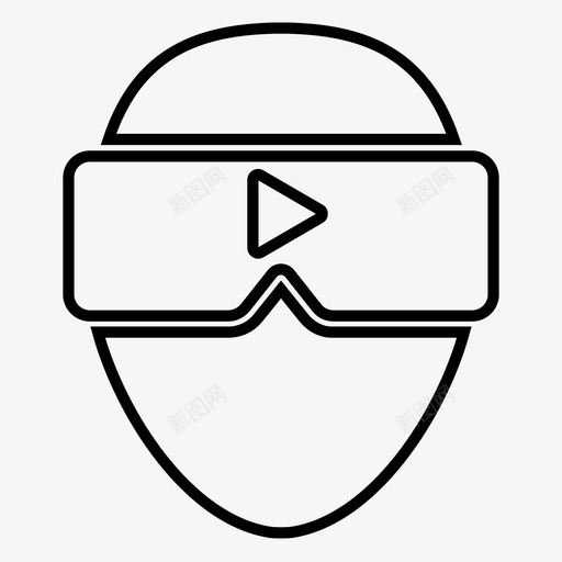 虚拟现实三维眼镜图标svg_新图网 https://ixintu.com 三维 可视化 护目镜 眼镜 虚拟现实 虚拟现实眼镜可视化