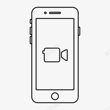 iphone应用程序facetime图标图标