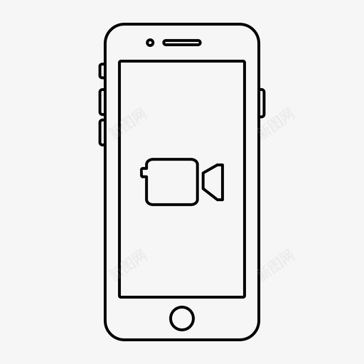 iphone应用程序facetime图标svg_新图网 https://ixintu.com facetime iphone 屏幕 应用程序 移动 苹果iphone应用程序大纲 视频